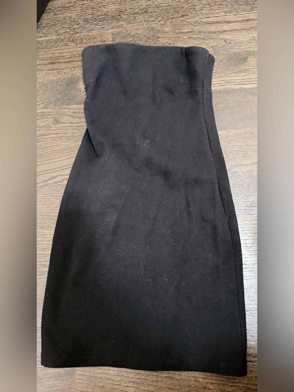 OAK + FORT Black Strapless Tube Dress